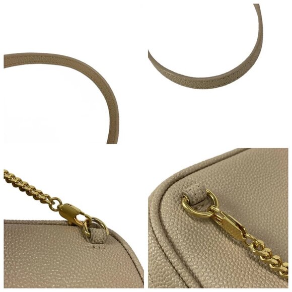 SAINT LAURENT PARIS Lou Baby Bag Gray Beige Gold Leather Hardware - 873-081625 - Picture 8 of 14